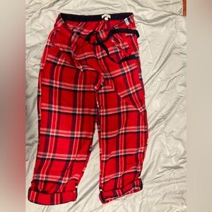 Aerie Red Plaid Pajama Pants